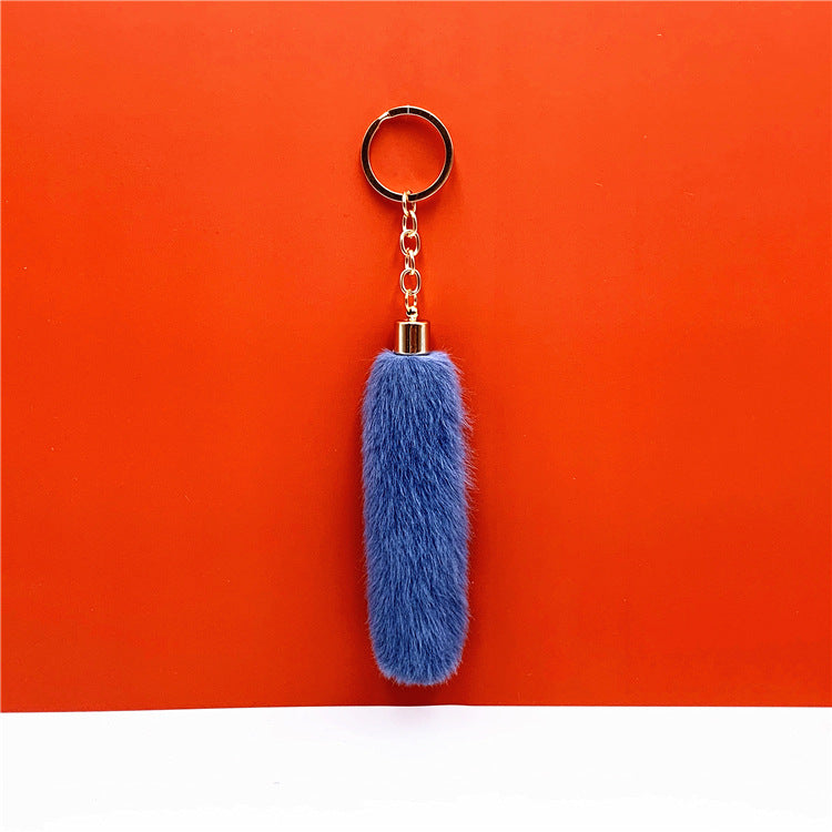 Wholesale Metal Tassel Plush Creative Keychain